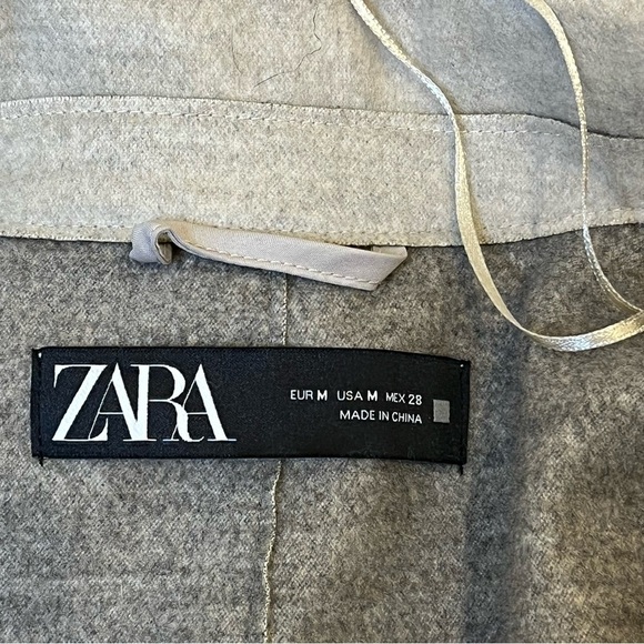 Zara Soft Turn-Down Collar Jacket Mink Marl - Picture 8 of 10